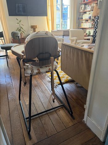 Chaise haute bébé Charlie Crane - Tibu noyer - Set complet