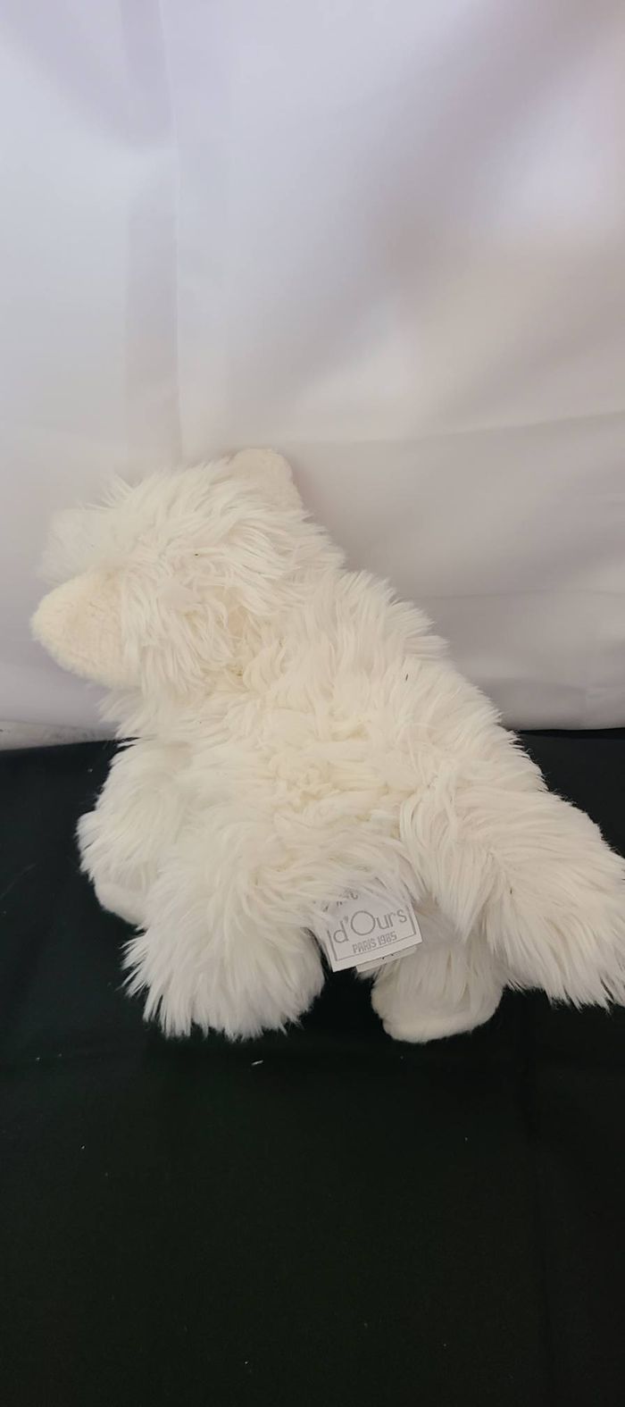 Doudou peluche chat blanc HISTOIRE D'OURS - - photo numéro 3