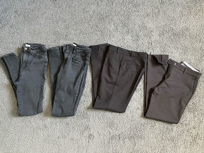 Lot de 4 pantalons/jeans taille 34