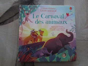 Livre musical Le Carnaval des animaux éditions Usborne