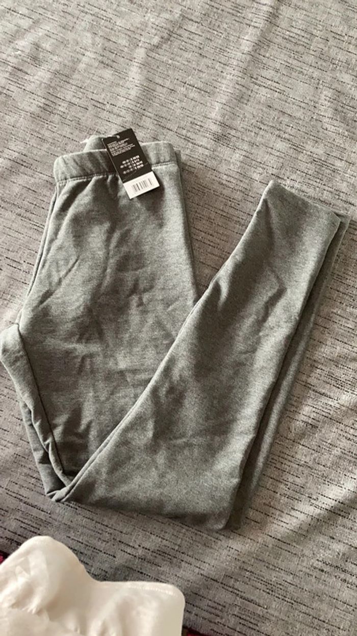 Leggings gris épais taille M esmara