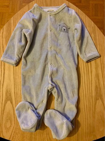 Pyjama velours vertbaudet 6 mois