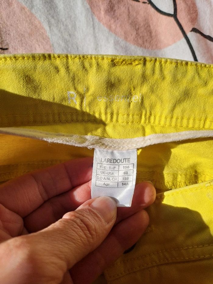 Lot de 2 pantalons fille la redoute 14 ans légers fonds de tâches à peine visible - photo numéro 6