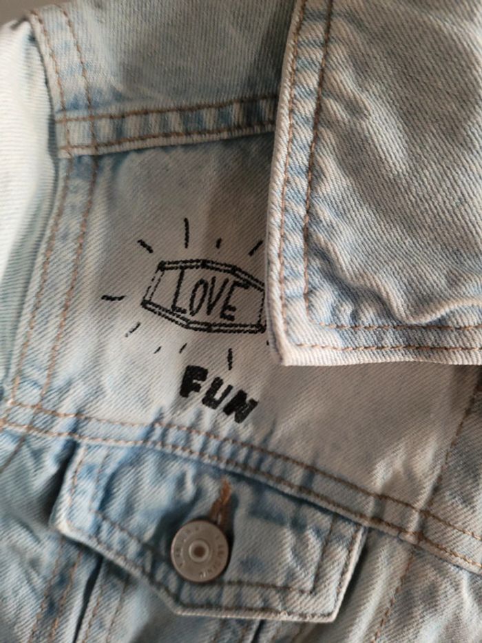 Veste en jeans fille - photo numéro 3