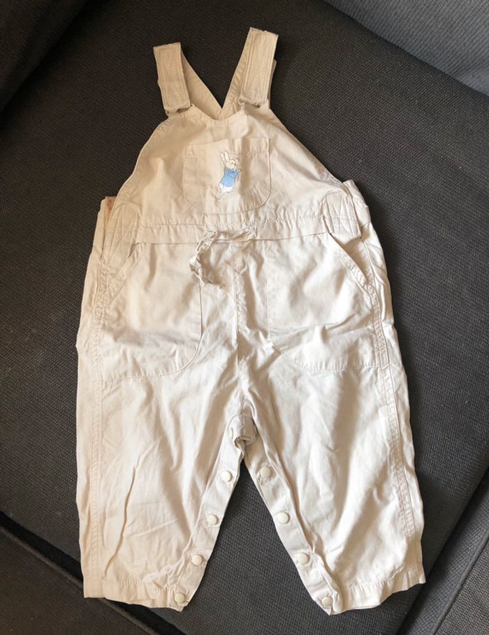 Salopette beige 12M