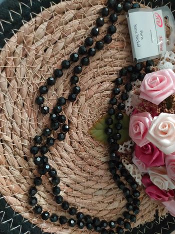 🎀Collier a perle noir🎀