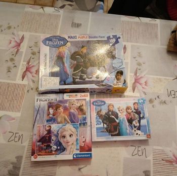 Lot puzzle reine des neiges