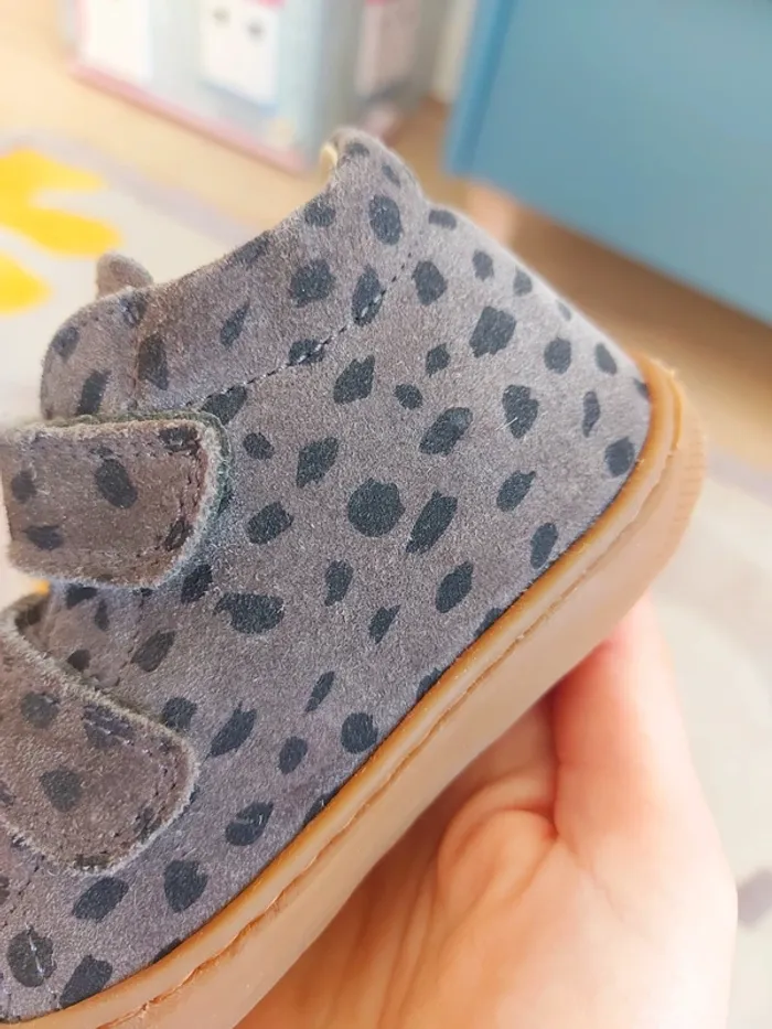 Chaussures Naturino Cocoon VL scratchs daim leopard 23 - photo numéro 3