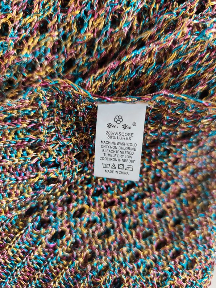 Tunique maille ajourée multicolore Yu.Yu - photo numéro 9