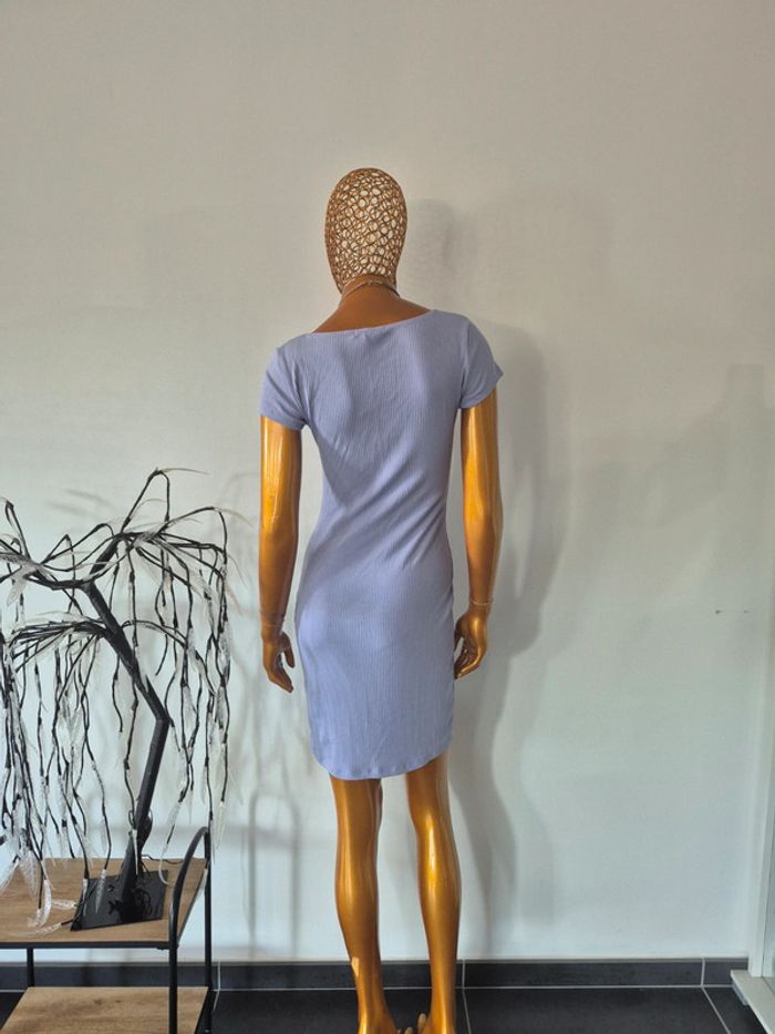 Robe Courte Manches Courtes Femme Lila - photo numéro 2