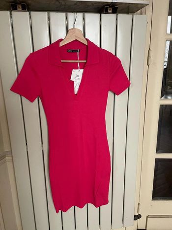 Robe Col V Rose S Neuf avec Étiquette