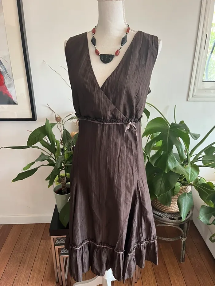 Robe longue et chic sans manches taille 46 mariage cérémonie fête - photo numéro 5