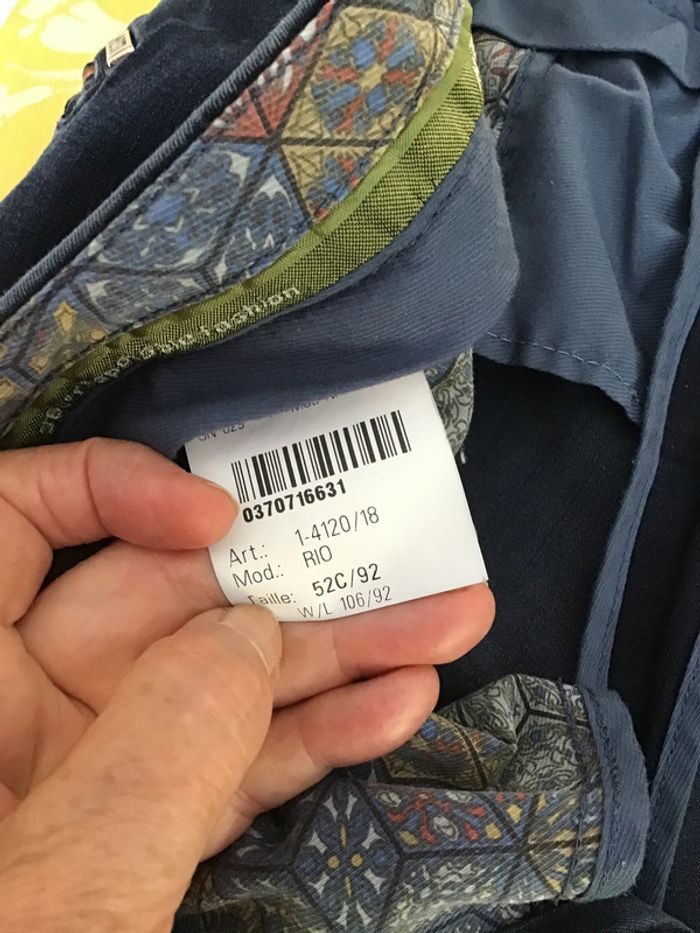 pantalon homme coton MEYER marine taille 52c / 92.Verifiez vos mesures pas de retour - photo numéro 3