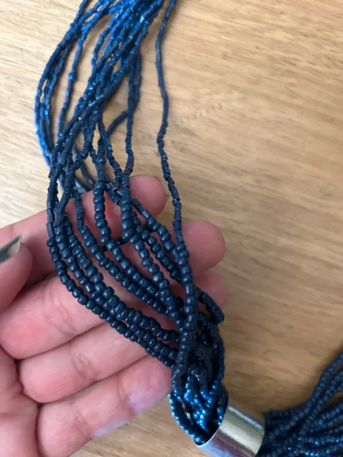 Collier multi rangs perles - photo numéro 3