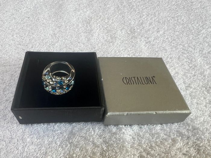 bague cristaluna diva cristal acrylique transparent swarovski neuf 100 356 c2