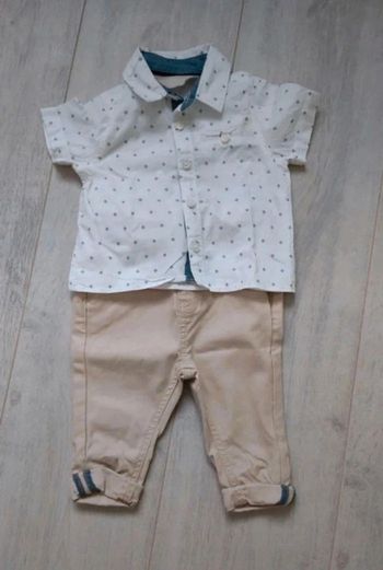 Ensemble chemise+ pantalon neuf Primark 6 mois