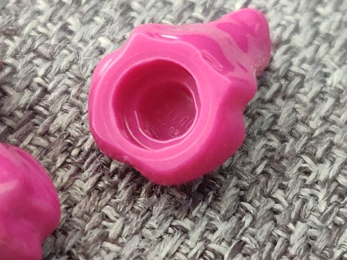 Lot 4 grenouilles Magenta Lego - en parfait état - vrai Lego - photo numéro 2