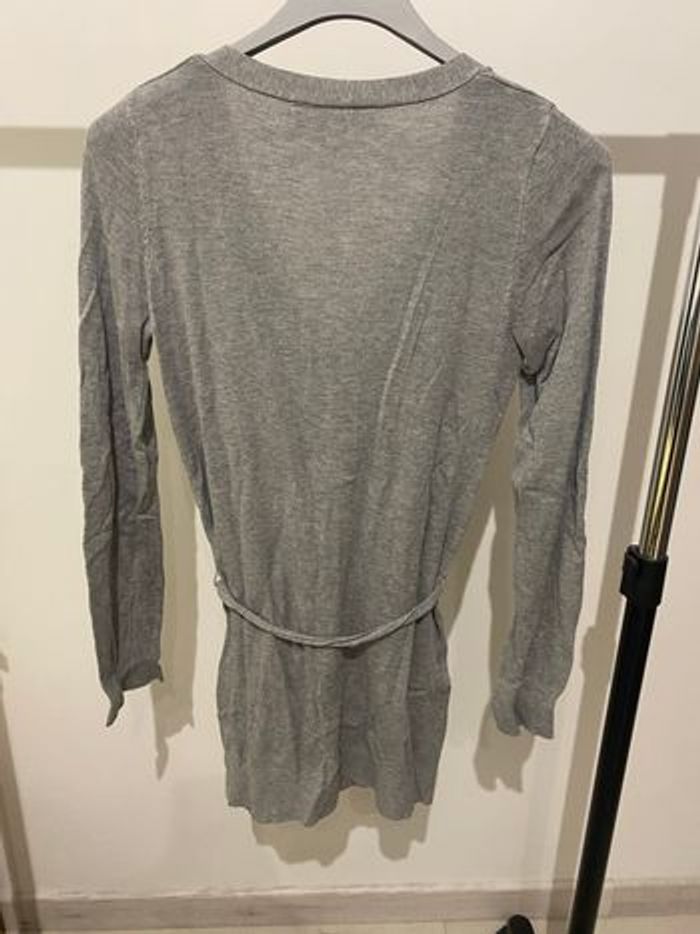 Gilet long gris, taille M - photo numéro 2