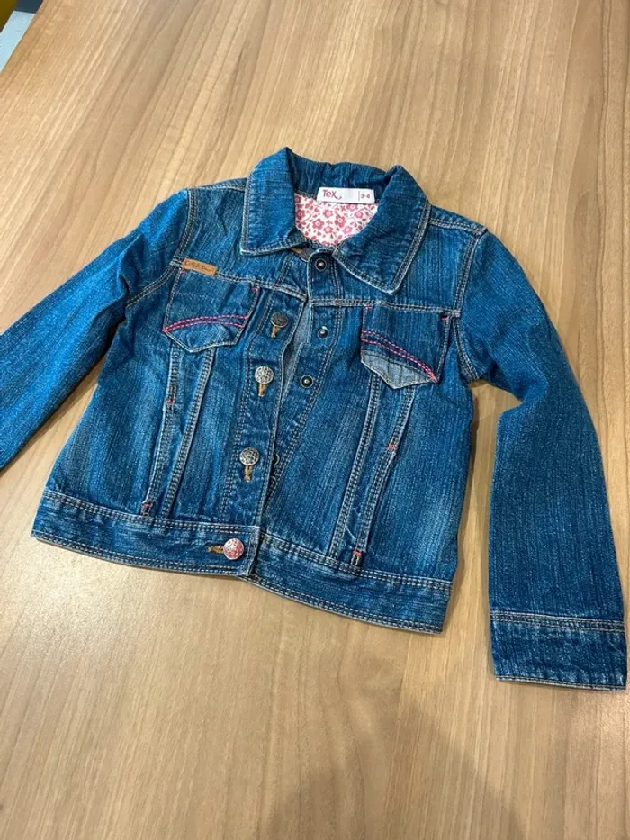 Veste en jeans tex 3-4 ans - photo numéro 5