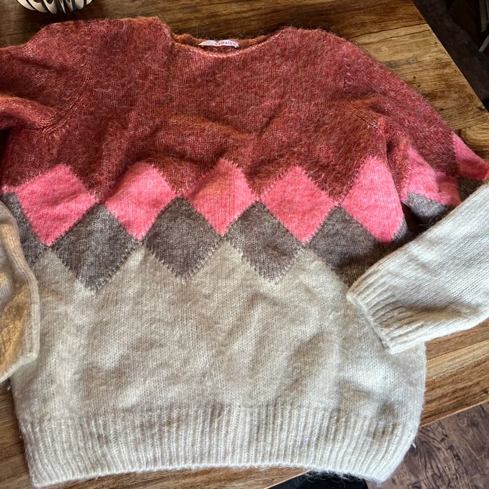 Pull camaïeu losanges - photo numéro 3