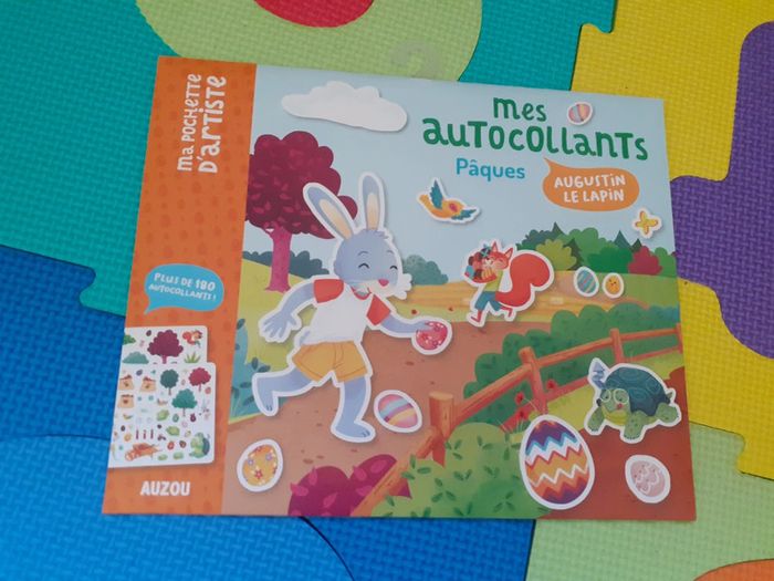 Autocollants Pâques Augustin le lapin Auzou Lettres alphabet - photo numéro 2