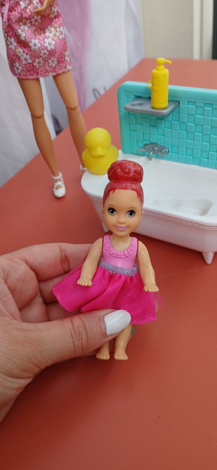 Barbie skipper avec baignoire - photo numéro 7