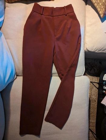 Pantalon classique zara couleur marron/brique