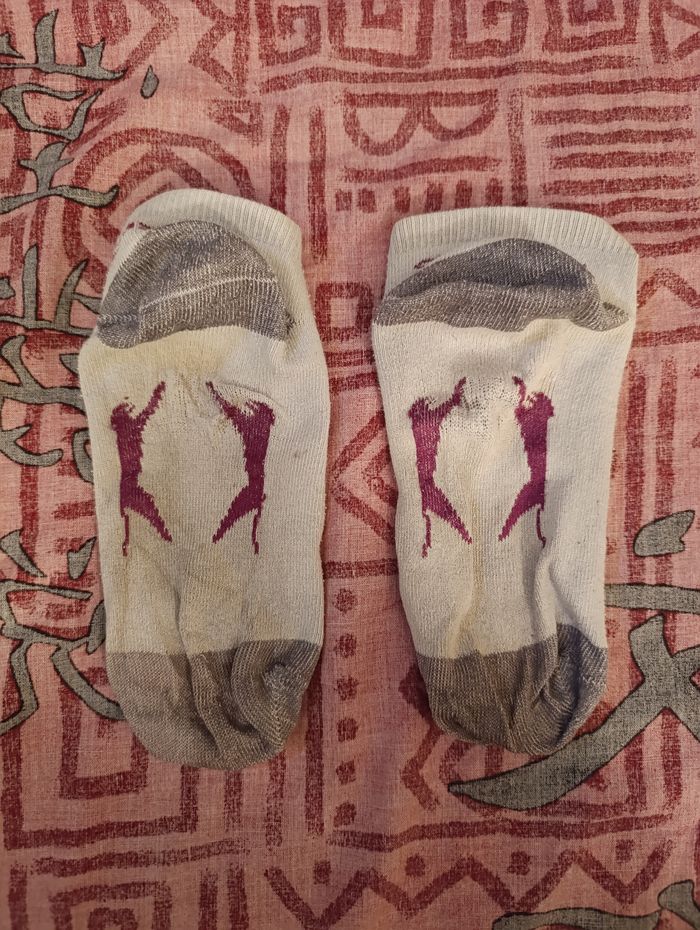 Chaussettes femmes blanches et grises