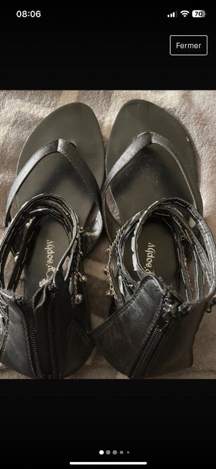 Pieds nus montantes