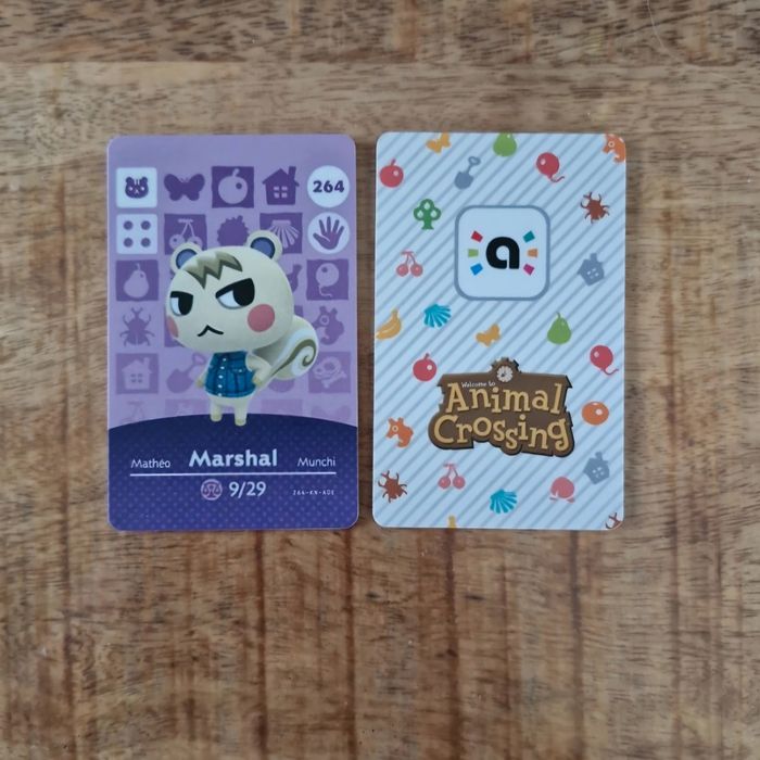 Carte Amiibo Marshal - Mathéo- Matheo - Munchi 264