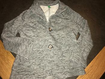 Veste benetton 7/8 Ans tbe grise