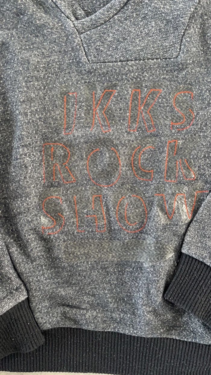 Sweat garçon Ikks gris chiné 12 ans - photo numéro 2