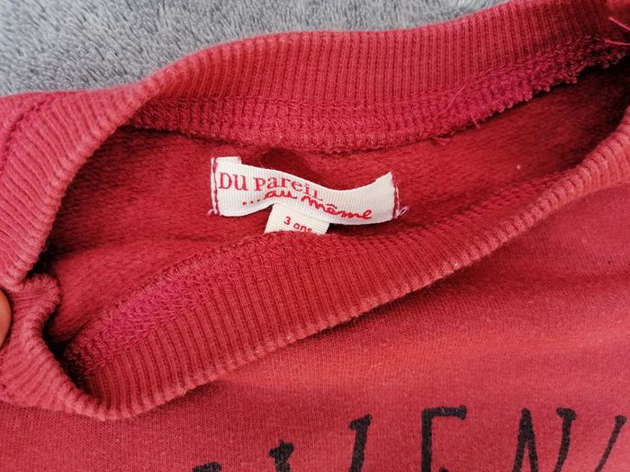 Sweat DPAM - 3 ans - Renard rouille - photo numéro 3