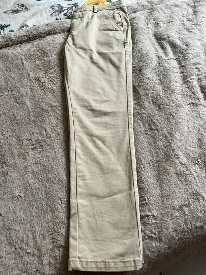 Pantalon chino beige 10/11 ans - photo numéro 8