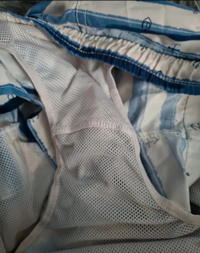 Short de plage rayé ancres marine 14ans - photo numéro 7