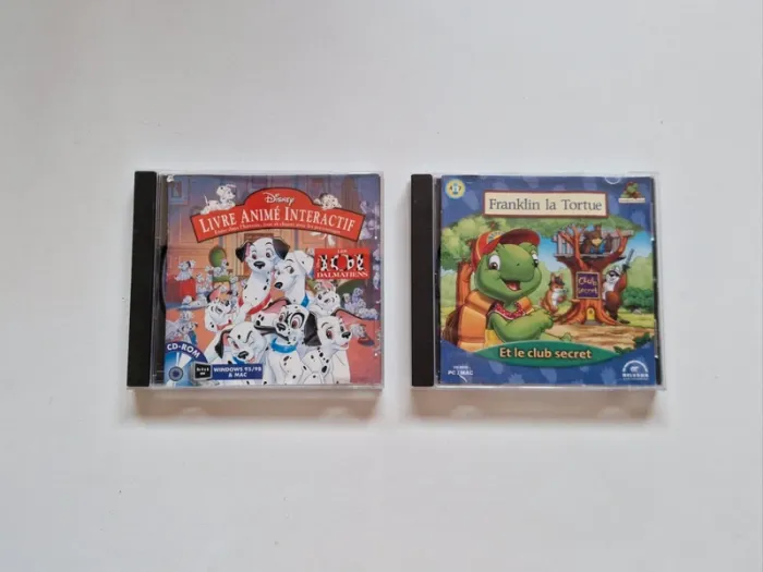 Lot 2 jeux Pc 101 Dalmatiens et Franklin