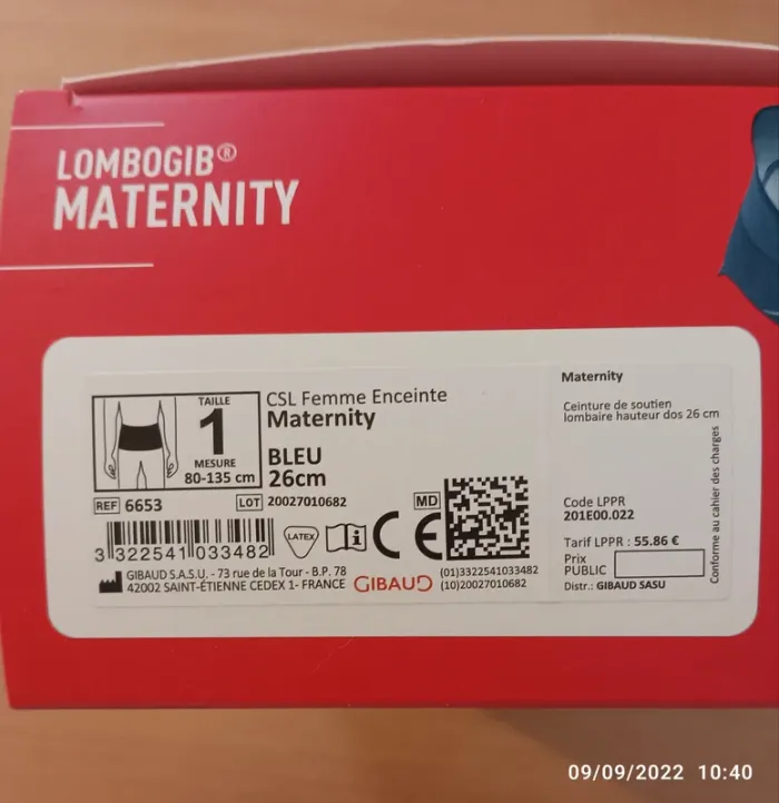 Ceinture lombogib maternity - photo numéro 4