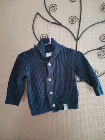 Gilet Obaibi 18 mois bleu marine