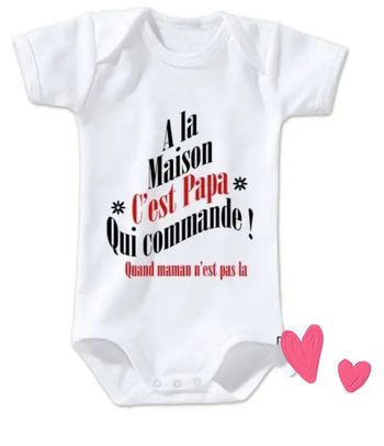 Body bébé personnalisé 