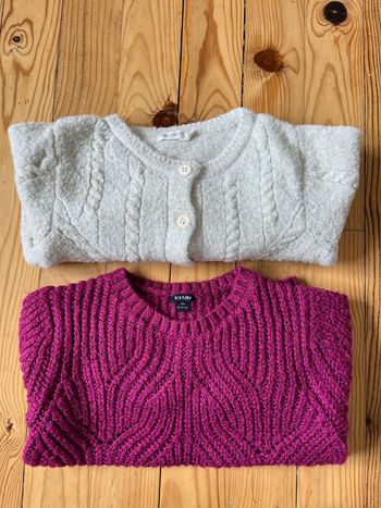 Pull Kiabi et gilet Orchestra 4 ans