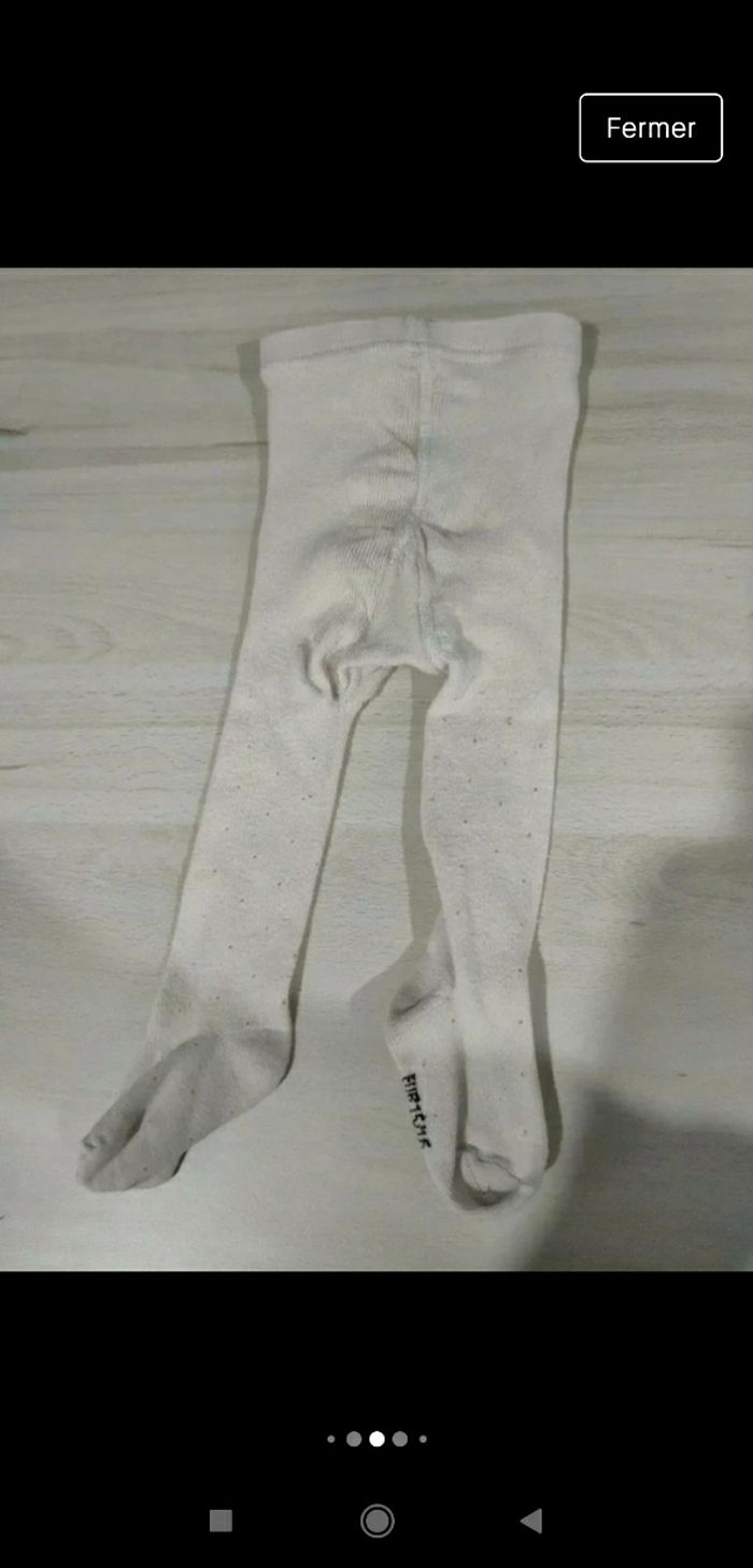 Lot de 3 collants roses 6/12 mois - photo numéro 4