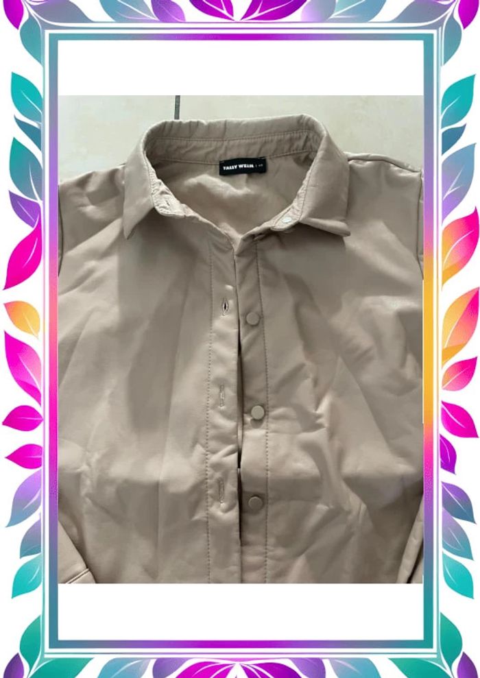 Chemise similicuir beige Tally weijl XS - photo numéro 5