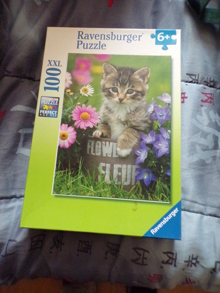 Puzzle chat 100 pièces