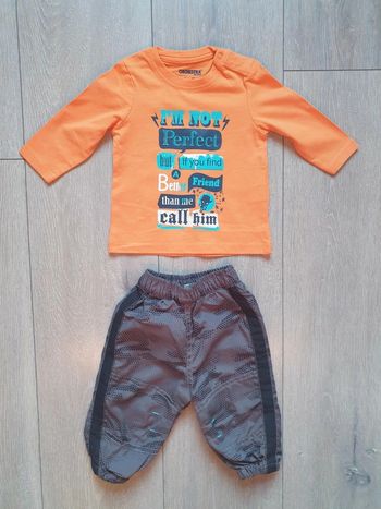 Ensemble maillot + pantalon. Garçon 3 mois. Marque Orchestra/ Devil child