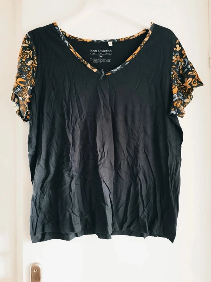 Tee-shirt marine - Bonprix - taille 48/50