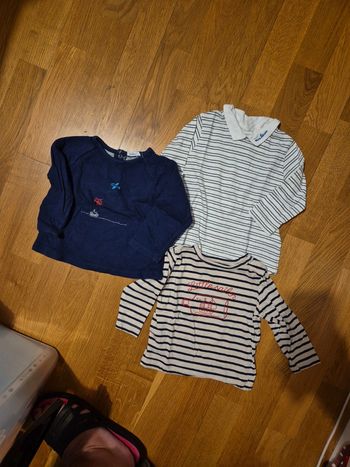 Lot de 3 tee-shirt bout'chou 12 mois