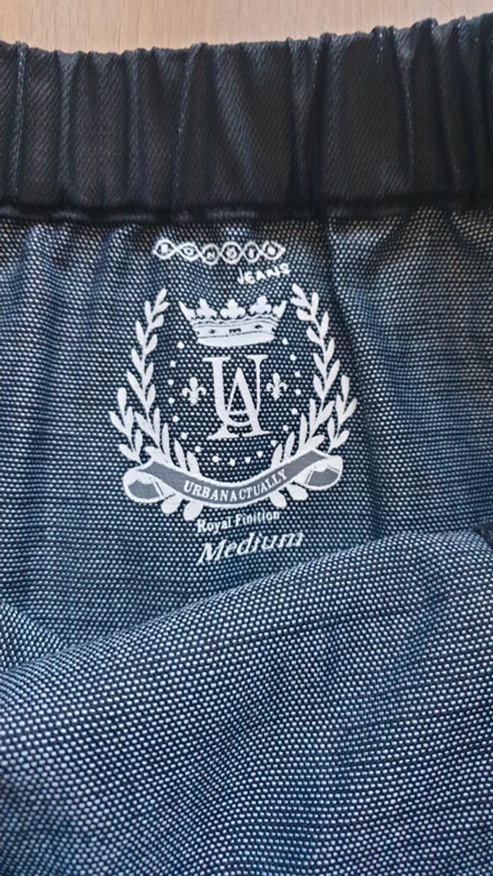 Robe en jean noir enduit, taille M, Bonobo Jeans - photo numéro 2