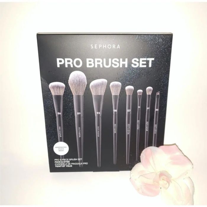 COFFRET   8 pinceaux de maquillage noirs Sephora Collection Pro