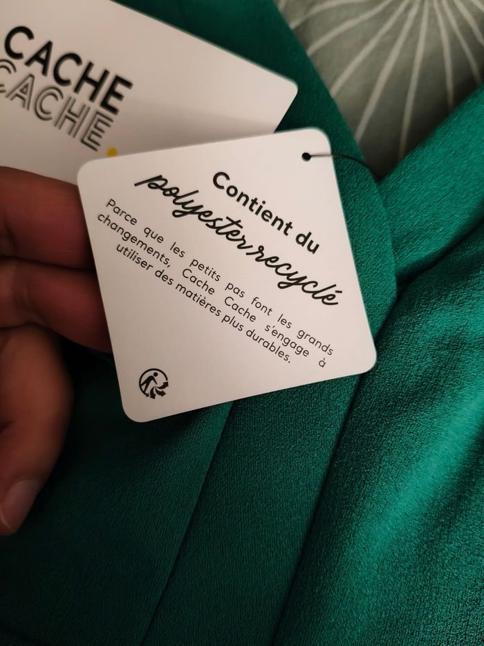 Robe verte patineuse cache cache neuve avec étiquette - photo numéro 5