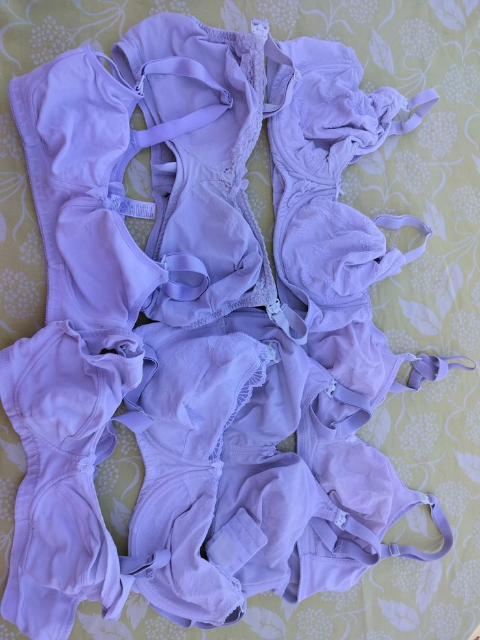 Lot 7 soutiens gorge allaitement 90E 95D blanc